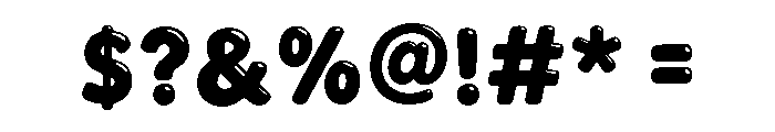 MTF Gum Drop Pop Font OTHER CHARS