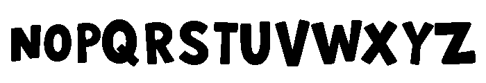 MTF Wonky Halloween Font UPPERCASE