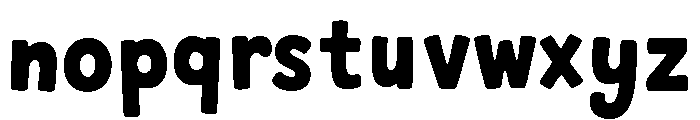 MTF Wonky Halloween Font LOWERCASE