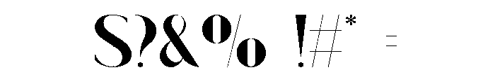 MTS Quartz Font OTHER CHARS