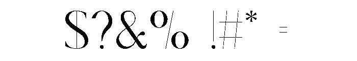 MTSRoyalGarden Font OTHER CHARS