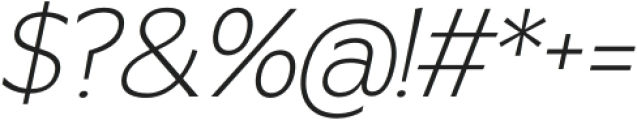 MTC Gilcho Thin Italic otf (100) Font OTHER CHARS