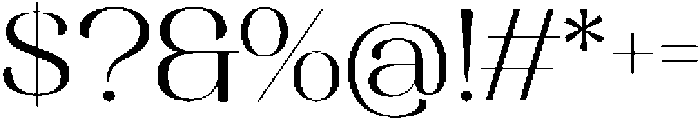MTC Rachstela Light otf (300) Font OTHER CHARS