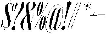 MTC Tailrose Italic otf (400) Font OTHER CHARS