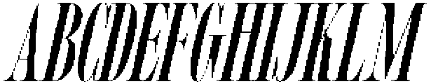 MTC Tailrose Italic otf (400) Font UPPERCASE