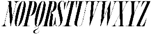 MTC Tailrose Italic otf (400) Font UPPERCASE