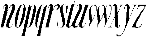 MTC Tailrose Italic otf (400) Font LOWERCASE