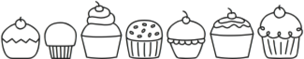 MTF Cupcakes otf (400) Font UPPERCASE