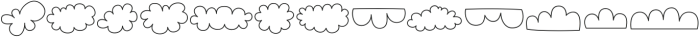 MTF Doodle Clouds otf (400) Font UPPERCASE