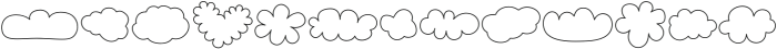 MTF Doodle Clouds otf (400) Font LOWERCASE