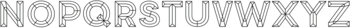 MTF Geo Wire Outline otf (400) Font UPPERCASE