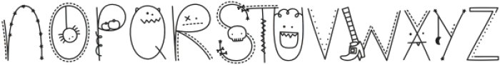 MTF Halloween Doodle Caps otf (400) Font LOWERCASE