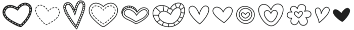 MTF Heart Doodle 2 otf (400) Font UPPERCASE