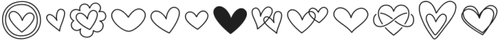 MTF Heart Doodle 2 otf (400) Font UPPERCASE