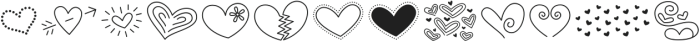 MTF Heart Doodle otf (400) Font UPPERCASE