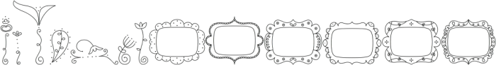 MTF Paisley Me Outline otf (400) Font UPPERCASE