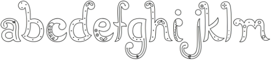 MTF Paisley Me Outline otf (400) Font LOWERCASE