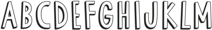 MTF Quirky Caps Shadow otf (400) Font LOWERCASE