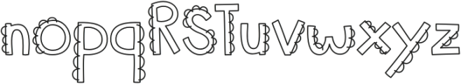 MTF Simply Sweet Outline otf (400) Font UPPERCASE