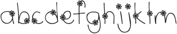 MTF Wildflower otf (400) Font LOWERCASE