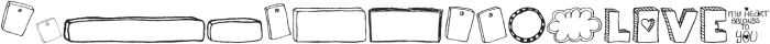 MTF i heart Sketches otf (400) Font UPPERCASE