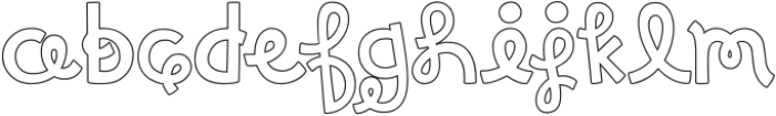 MTFBirthdayBash-Outline otf (400) Font LOWERCASE