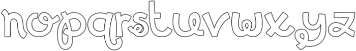 MTFBirthdayBash-Outline otf (400) Font LOWERCASE