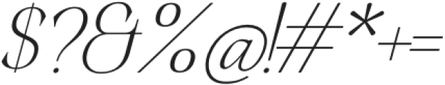 MTQeyemour-Italic otf (400) Font OTHER CHARS