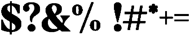 MTSAvenger otf (400) Font OTHER CHARS