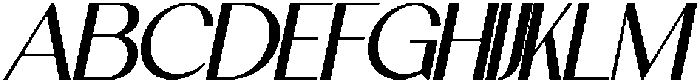 MTSCelore-Italic otf (400) Font UPPERCASE