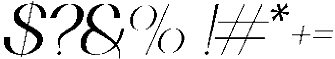 MTSCelore-ThinItalic otf (100) Font OTHER CHARS