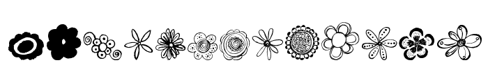 MTF Flower Doodles Font UPPERCASE