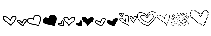 MTF Heart Doodle Font LOWERCASE