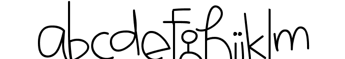 MTF Jotted Font LOWERCASE
