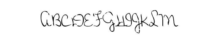MTF Loli's Handwriting Font UPPERCASE