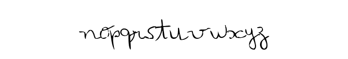 MTF Loli's Handwriting Font LOWERCASE