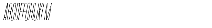 MT Crisiant Thin Italic Font UPPERCASE