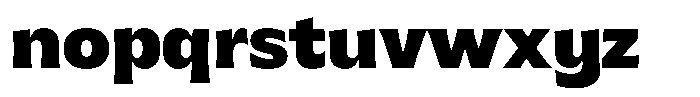 MTC Gilcho Black Font LOWERCASE