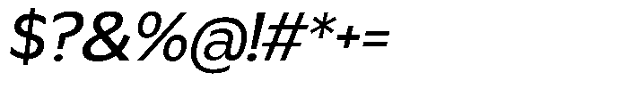 MTC Gilcho Italic Font OTHER CHARS