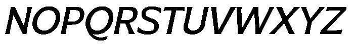MTC Gilcho Italic Font UPPERCASE
