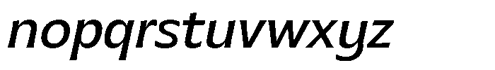 MTC Gilcho Italic Font LOWERCASE