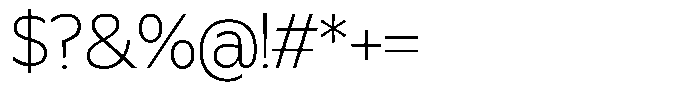 MTC Gilcho Thin Font OTHER CHARS