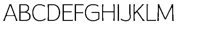 MTC Gilcho Thin Font UPPERCASE