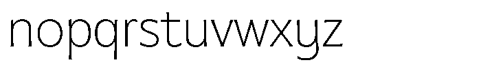 MTC Gilcho Thin Font LOWERCASE