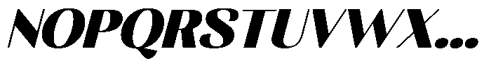 MTC Rachstela Black Slant Font UPPERCASE