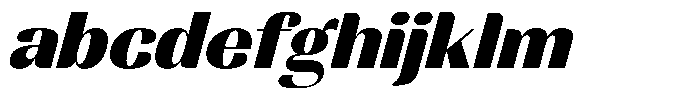 MTC Rachstela Black Slant FONT