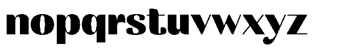 MTC Rachstela Black Font LOWERCASE
