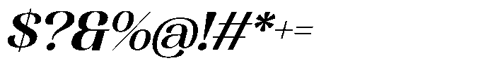 MTC Rachstela Bold Slant Font OTHER CHARS