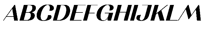 MTC Rachstela Bold Slant Font UPPERCASE