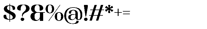 MTC Rachstela Bold Font OTHER CHARS